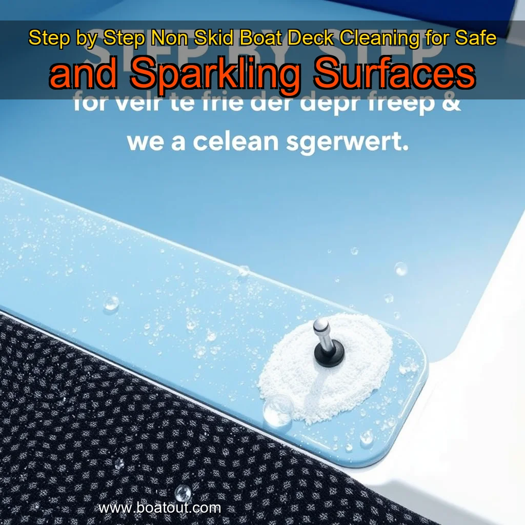 Step  by  Step Non  Skid Boat Deck Cleaning for Safe and Sparkling Surfaces