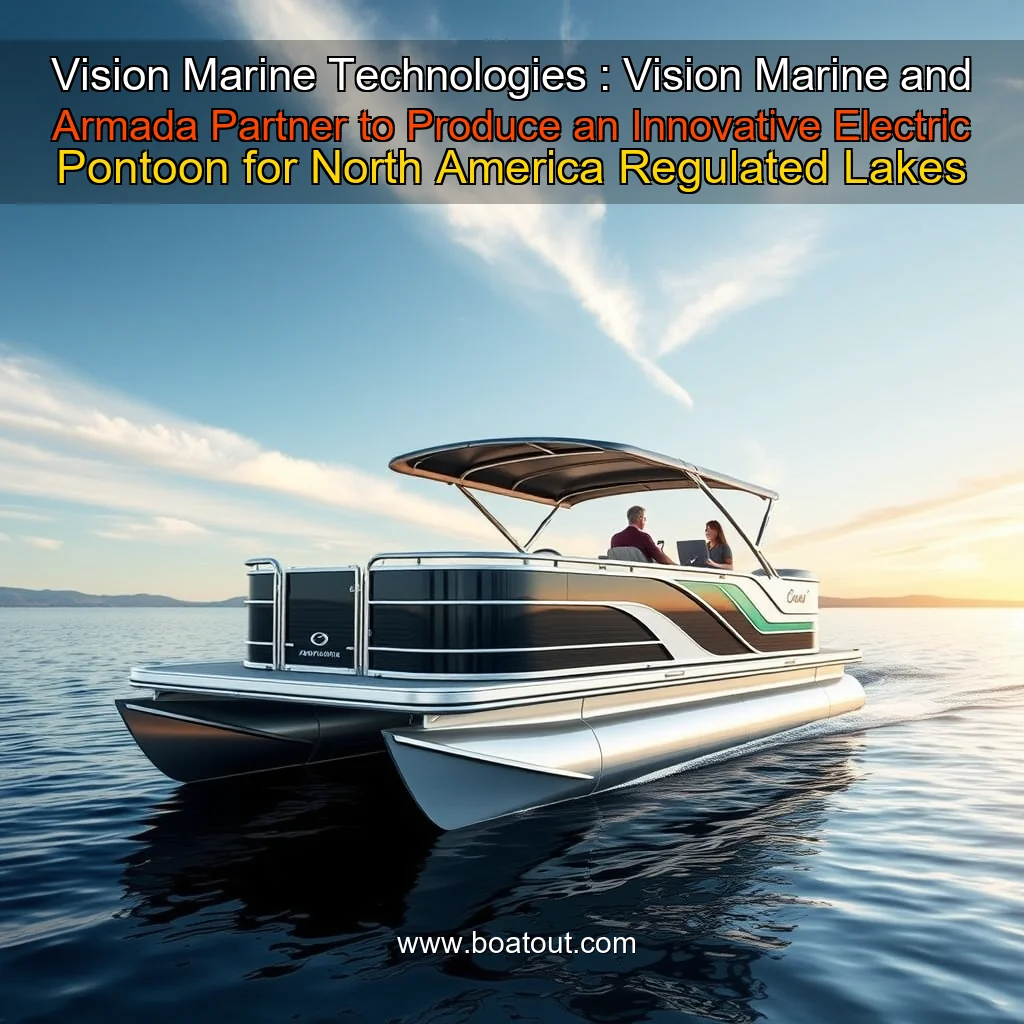 Vision Marine Technologies : Vision Marine and Armada Partner to Produce an Innovative Electric Pontoon for North America Regulated Lakes