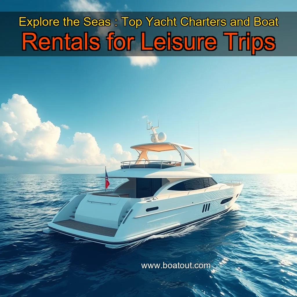 Explore the Seas : Top Yacht Charters and Boat Rentals for Leisure Trips