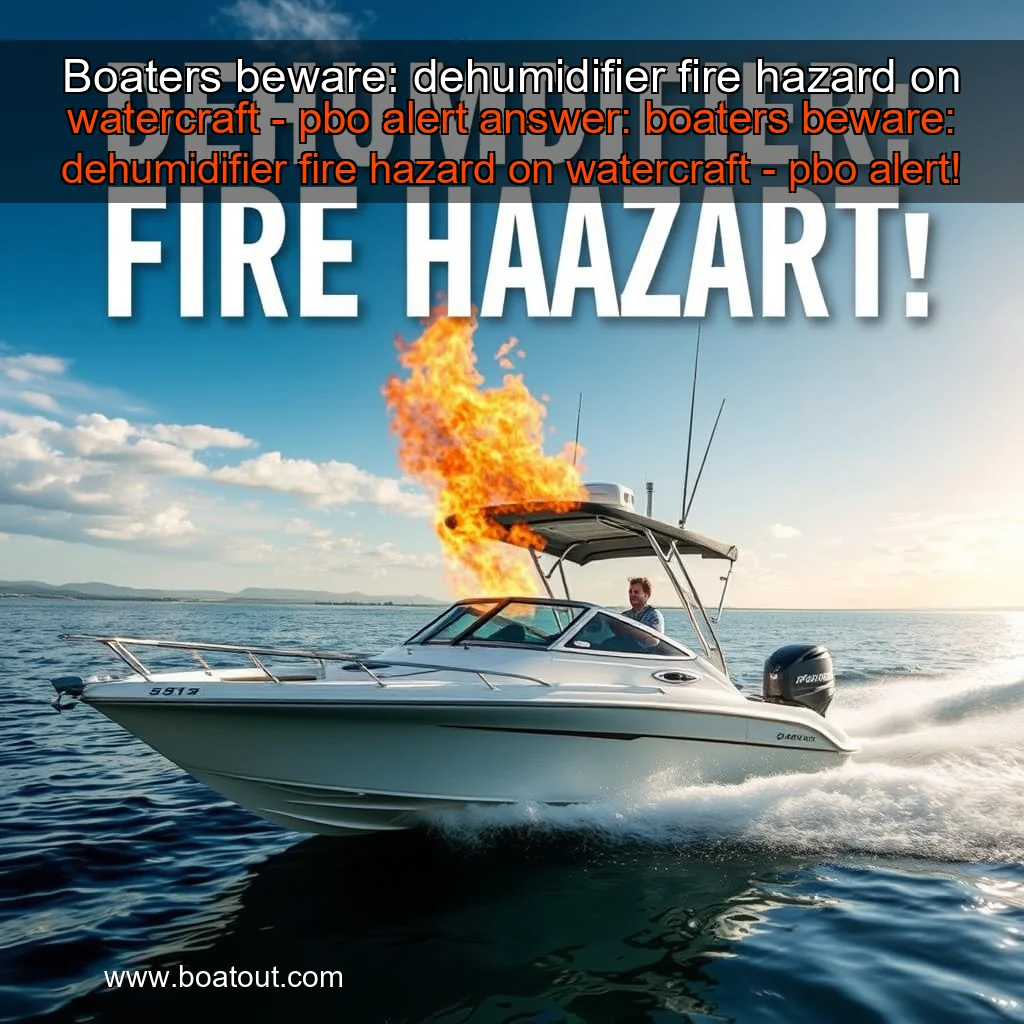 Boaters beware: dehumidifier fire hazard on watercraft – pbo alert


 answer: boaters beware: dehumidifier fire hazard on watercraft – pbo alert!