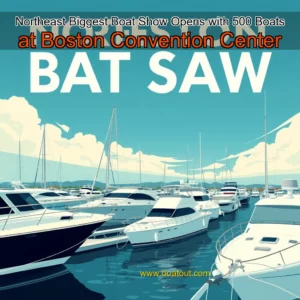 Artistic representation for Northeast Biggest Boat Show Opens with 500 Boats at Boston Convention Center