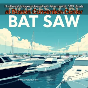Artistic representation for Northeast Biggest Boat Show Opens with 500 Boats at Boston Convention Center