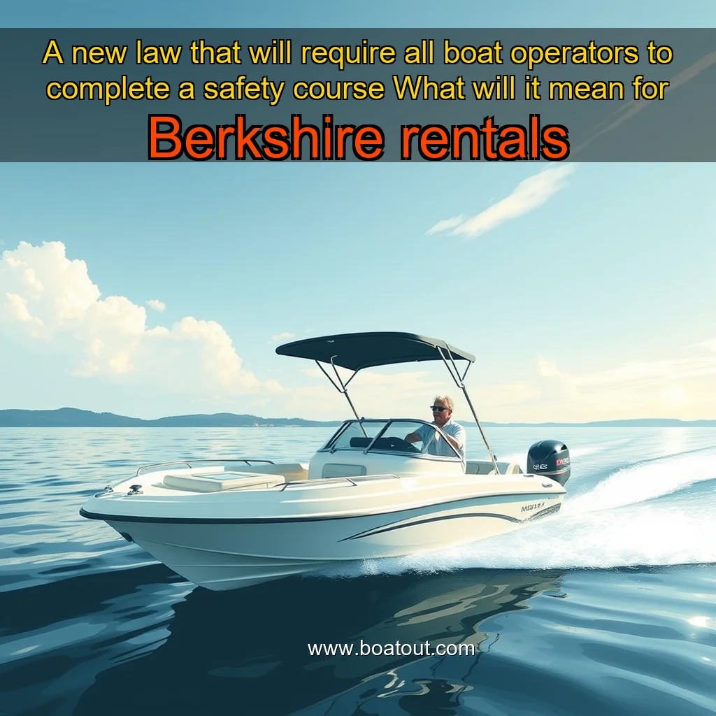 A new law that will require all boat operators to complete a safety course  What will it mean for Berkshire rentals