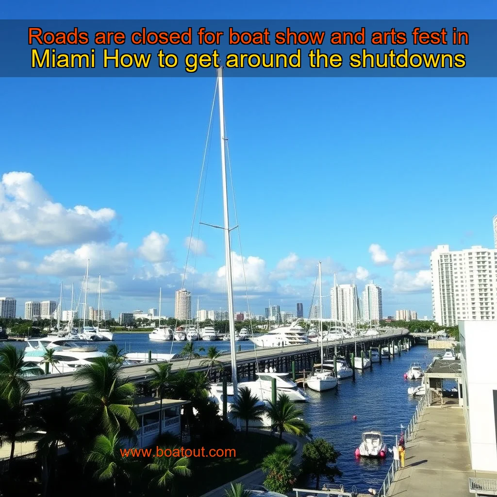 Roads are closed for boat show and arts fest in Miami  How to get around the shutdowns