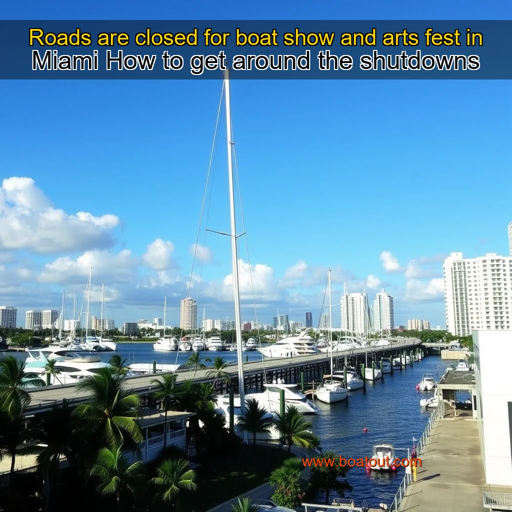 Roads are closed for boat show and arts fest in Miami  How to get around the shutdowns