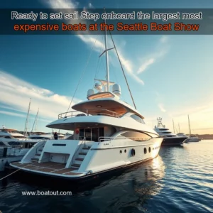 Artistic representation for Ready to set sail Step onboard the largest most expensive boats at the Seattle Boat Show