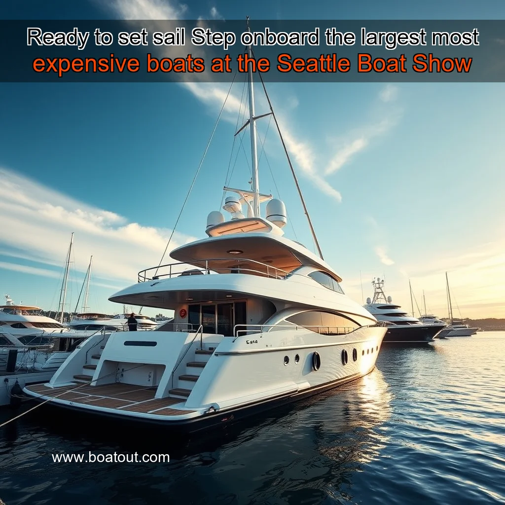 Ready to set sail  Step onboard the largest  most expensive boats at the Seattle Boat Show