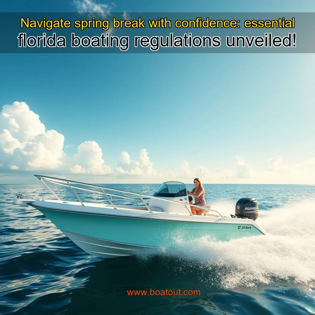 Navigate spring break with confidence: essential florida boating regulations unveiled!