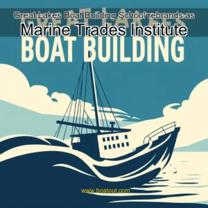 Artistic representation for Great Lakes Boat Building School rebrands as Marine Trades Institute