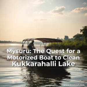 Artistic representation for Mysuru: The Quest for a Motorized Boat to Clean Kukkarahalli Lake