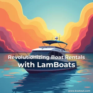 Artistic representation for Revolutionizing Boat Rentals with LamBoats