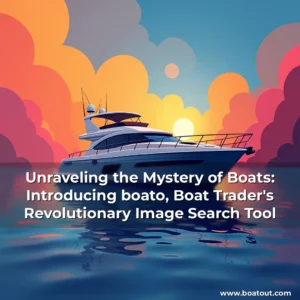 Artistic representation for Unraveling the Mystery of Boats: Introducing boato, Boat Trader's Revolutionary Image Search Tool