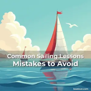 Artistic representation for Common Sailing Lessons Mistakes to Avoid