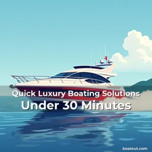 Artistic representation for Quick Luxury Boating Solutions Under 30 Minutes