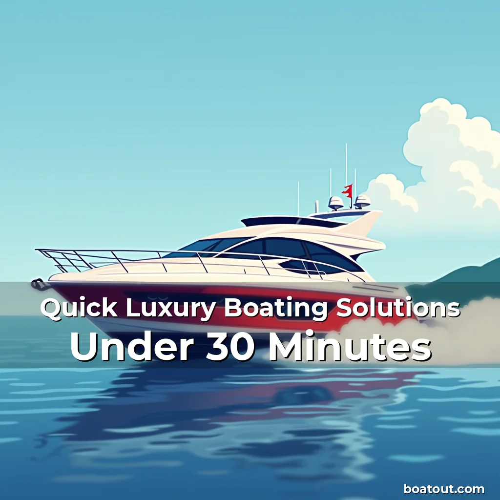 Quick Luxury Boating Solutions Under 30 Minutes