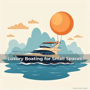 Artistic representation for Luxury Boating for Small Spaces