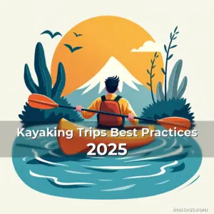 Artistic representation for Kayaking Trips Best Practices 2025