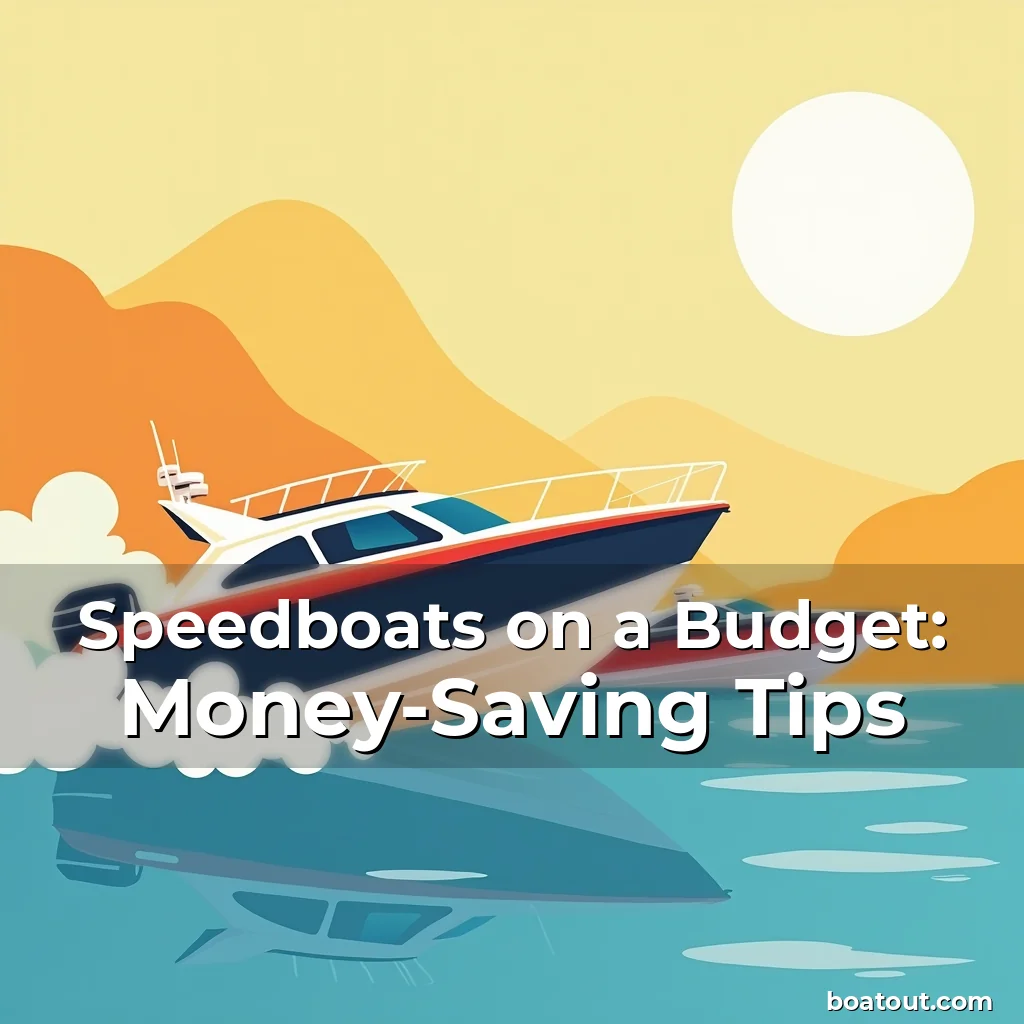 Speedboats on a Budget: Money-Saving Tips