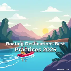 Artistic representation for Boating Destinations Best Practices 2025