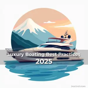 Artistic representation for Luxury Boating Best Practices 2025