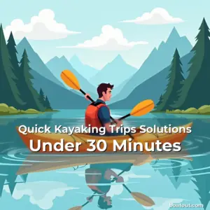 Artistic representation for Quick Kayaking Trips Solutions Under 30 Minutes